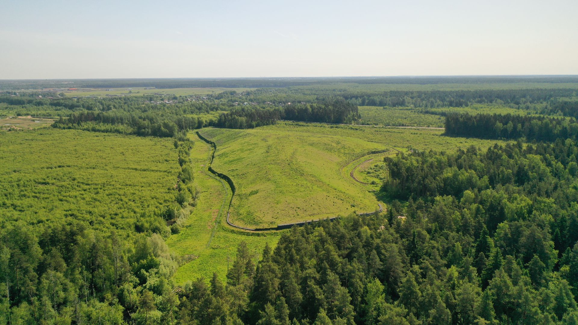 видео с коптера, полигон, рекультивация,