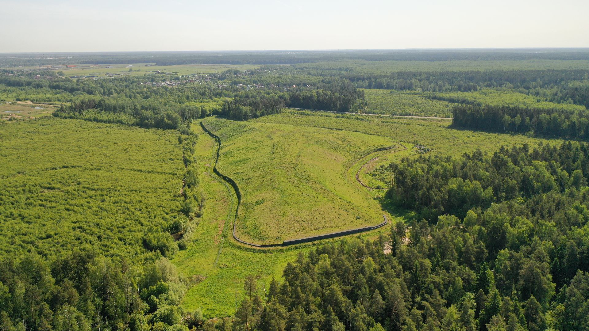 видео с коптера, полигон, рекультивация,