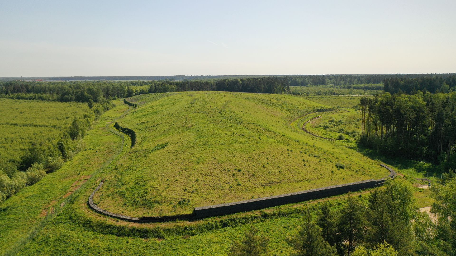 видео с коптера, полигон, рекультивация,