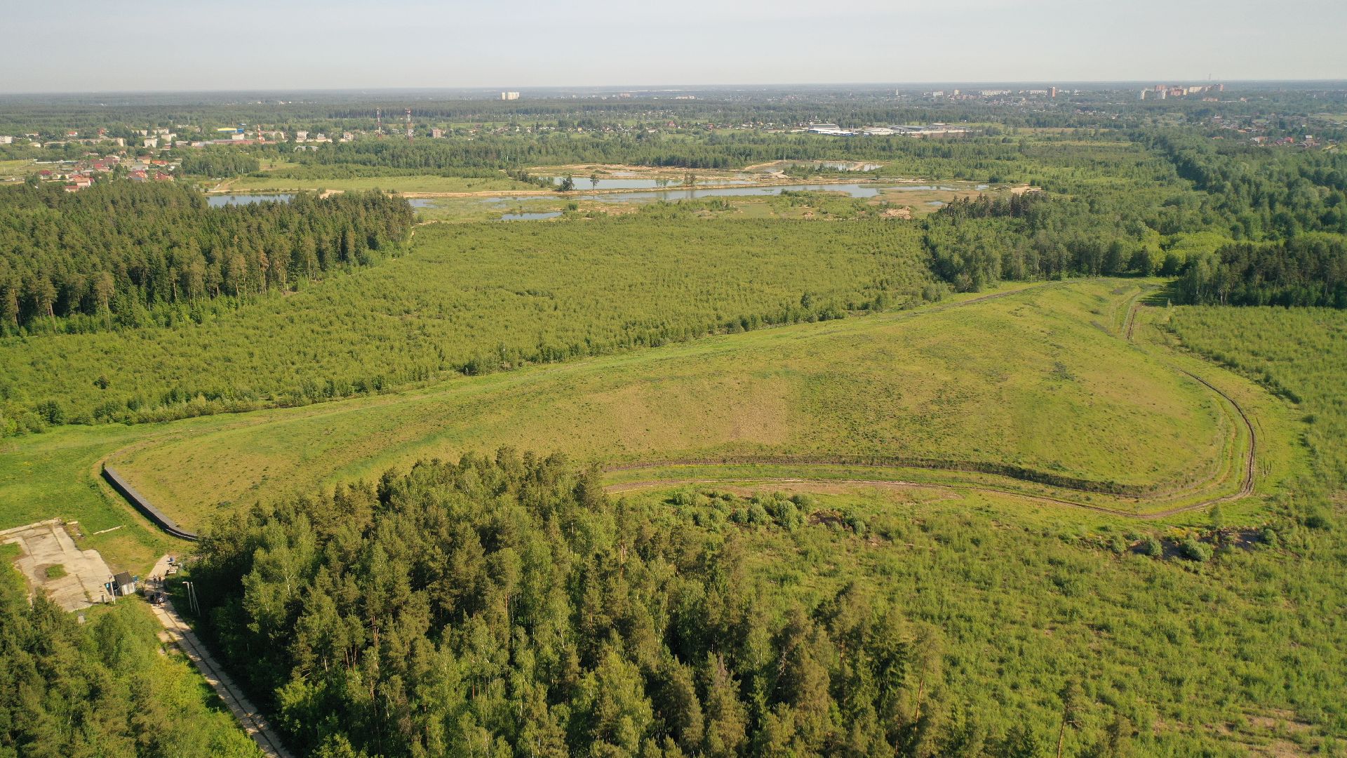 видео с коптера, полигон, рекультивация,