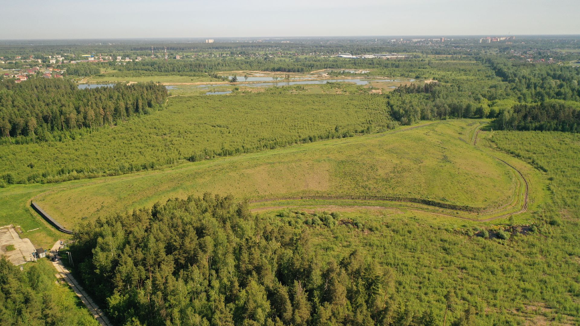 видео с коптера, полигон, рекультивация,