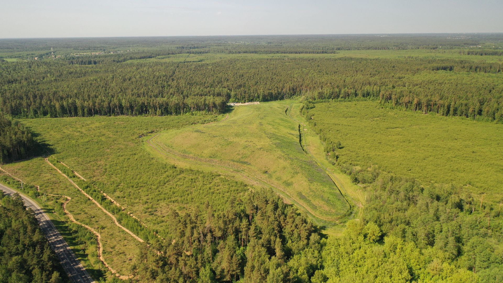 видео с коптера, полигон, рекультивация,