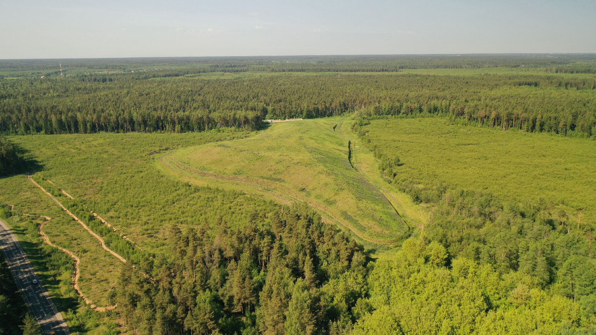 видео с коптера, полигон, рекультивация,