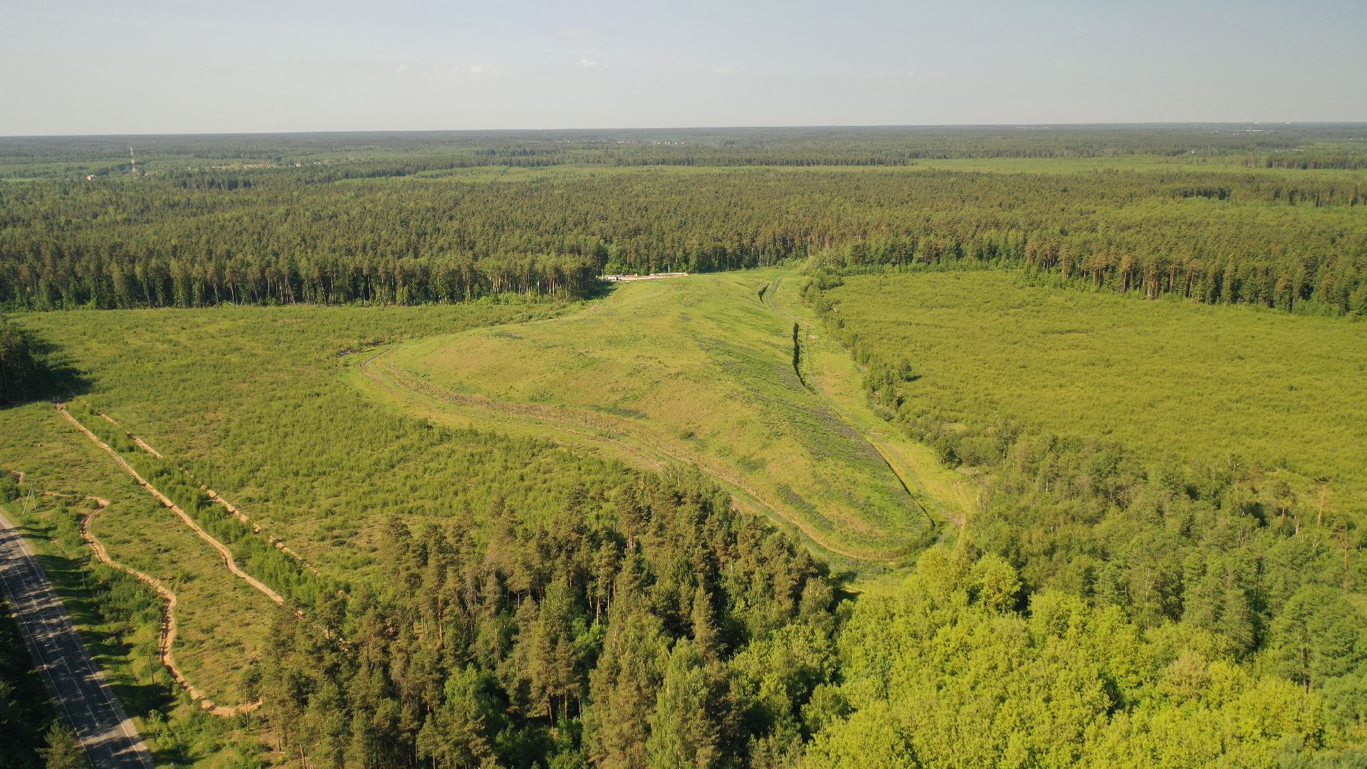 видео с коптера, полигон, рекультивация,