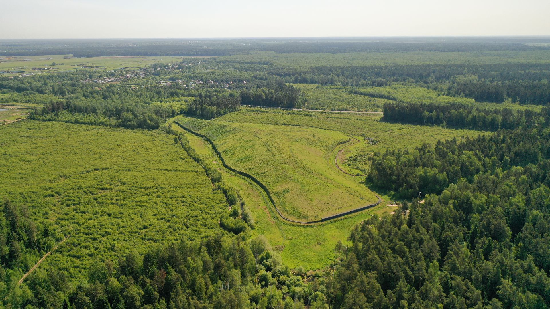 видео с коптера, полигон, рекультивация,
