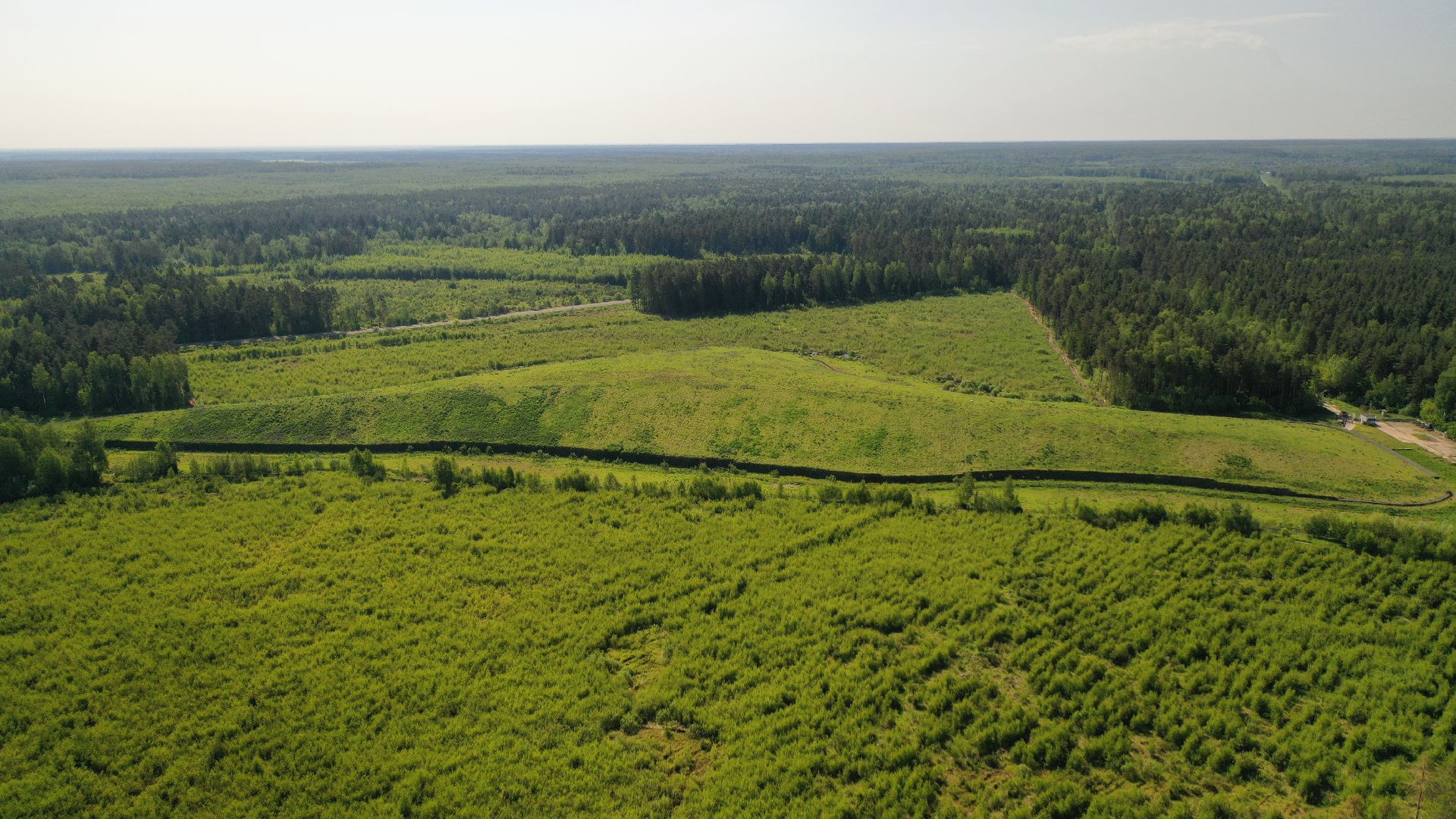 видео с коптера, полигон, рекультивация,