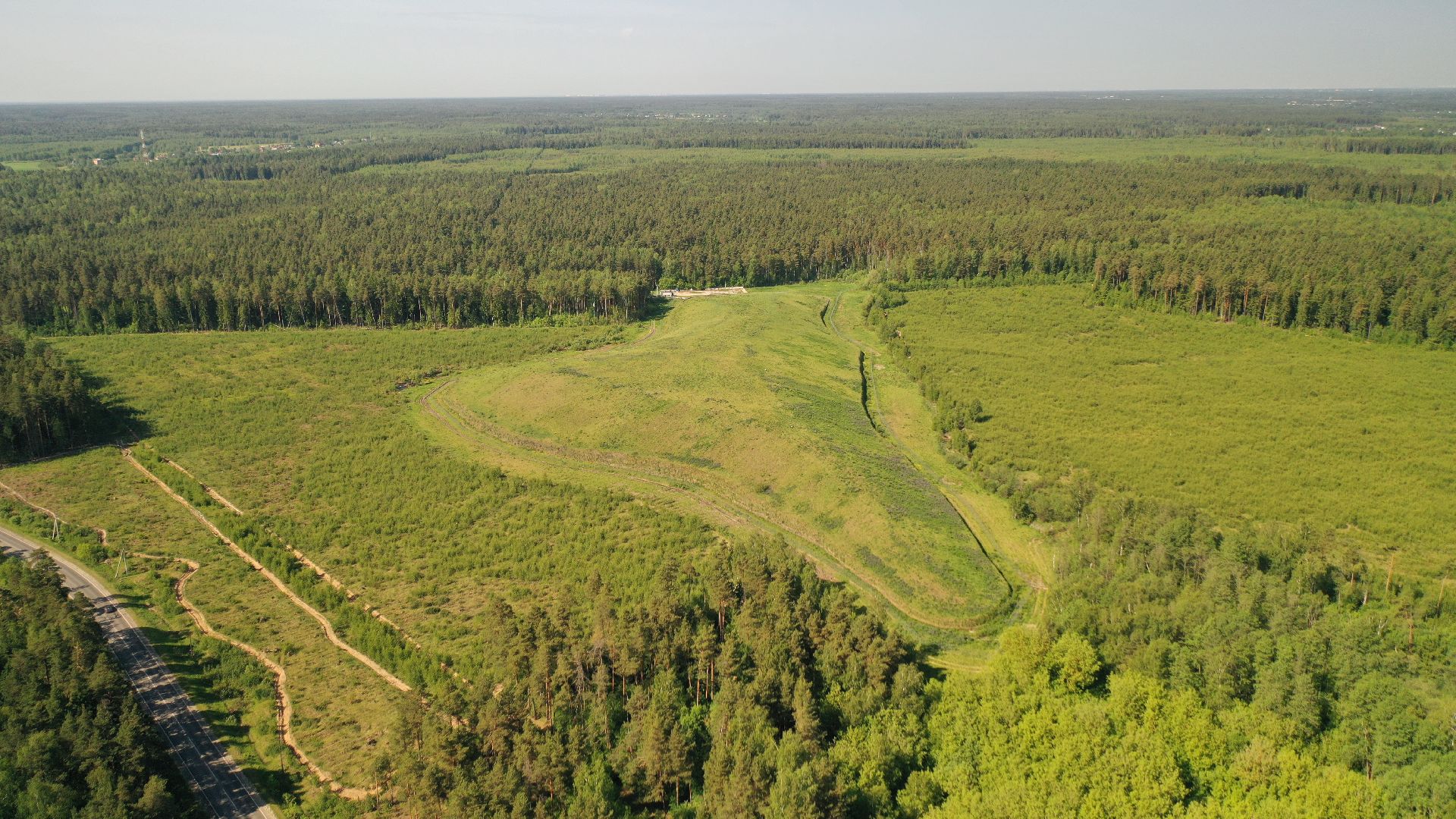 видео с коптера, полигон, рекультивация,