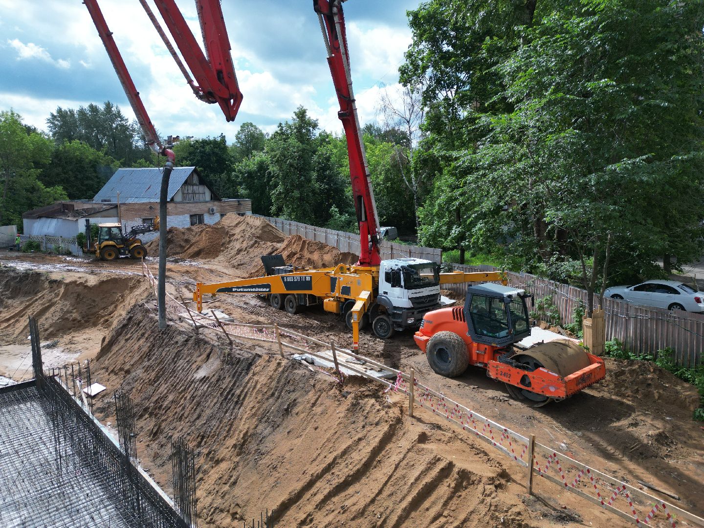 видео с коптера, школа, ремонт,