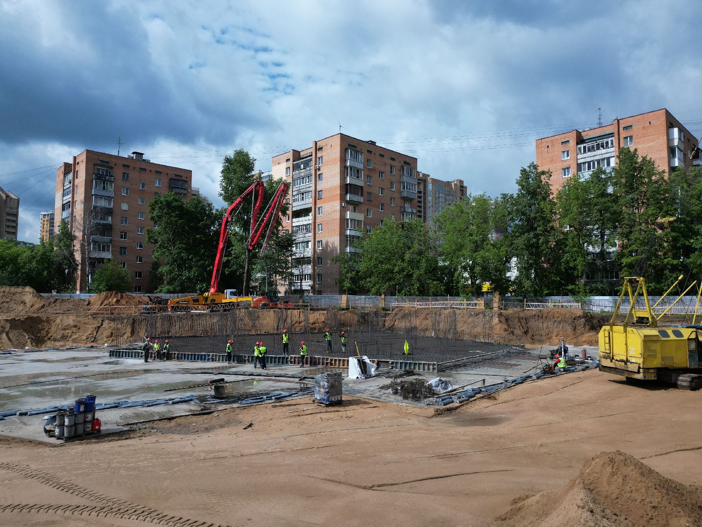 видео с коптера, школа, ремонт,