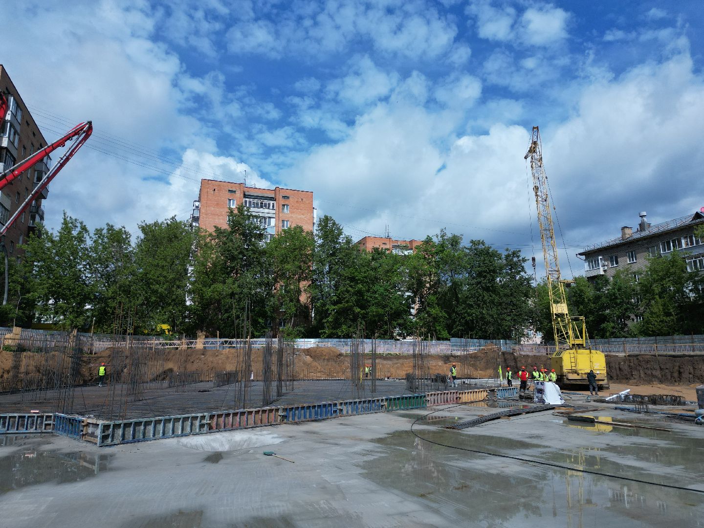 видео с коптера, школа, ремонт,