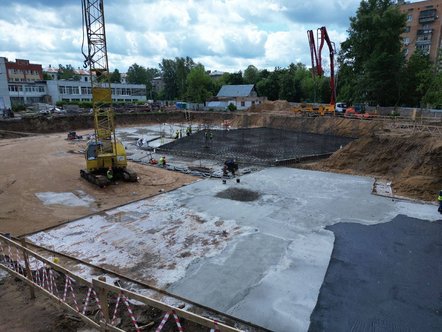 видео с коптера, школа, ремонт,