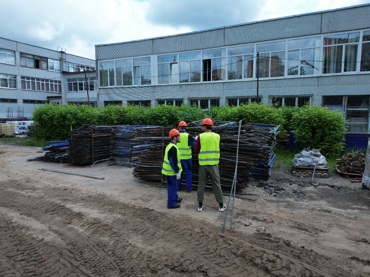 видео с коптера, школа, ремонт,