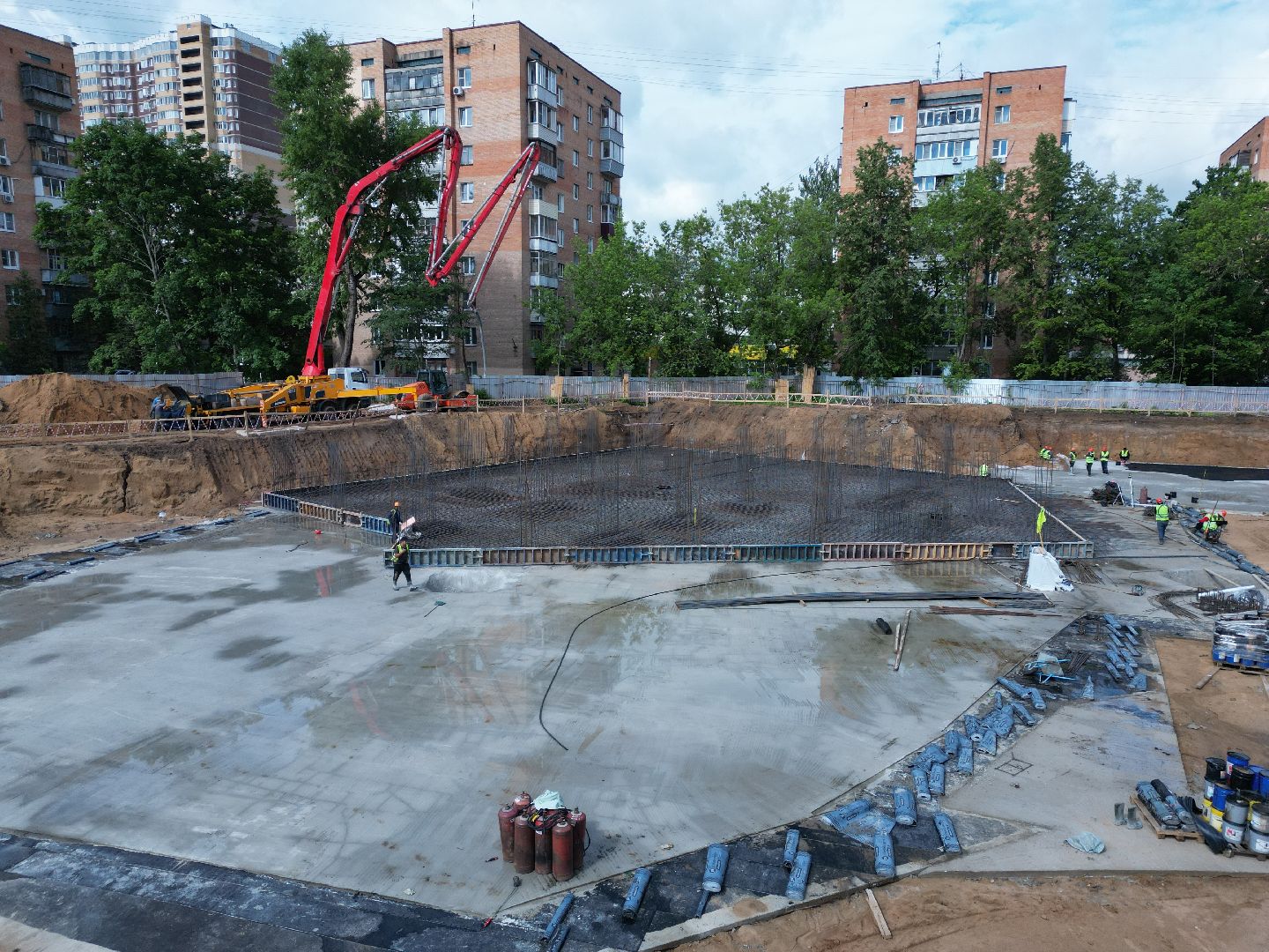 видео с коптера, школа, ремонт,