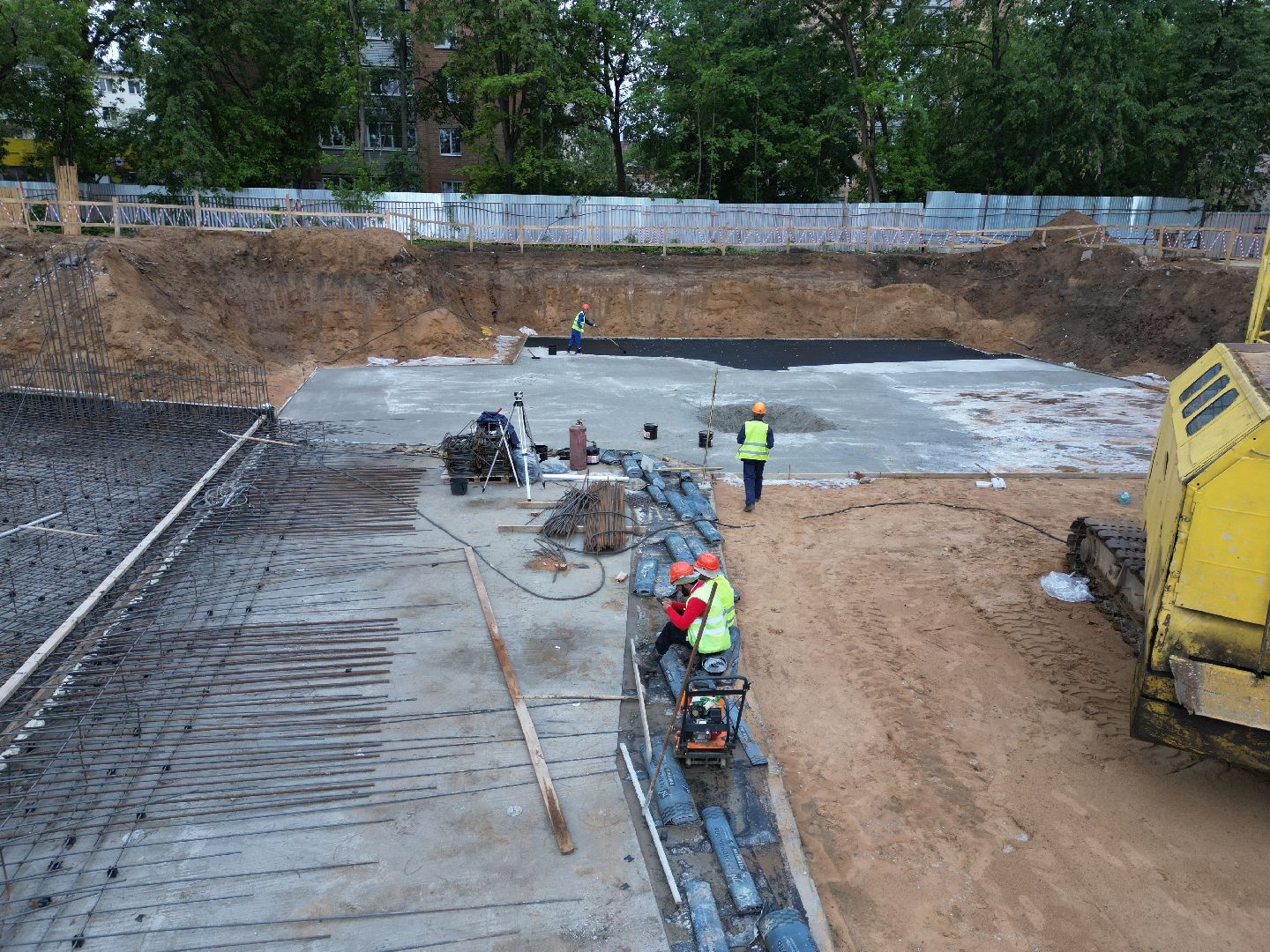 видео с коптера, школа, ремонт,