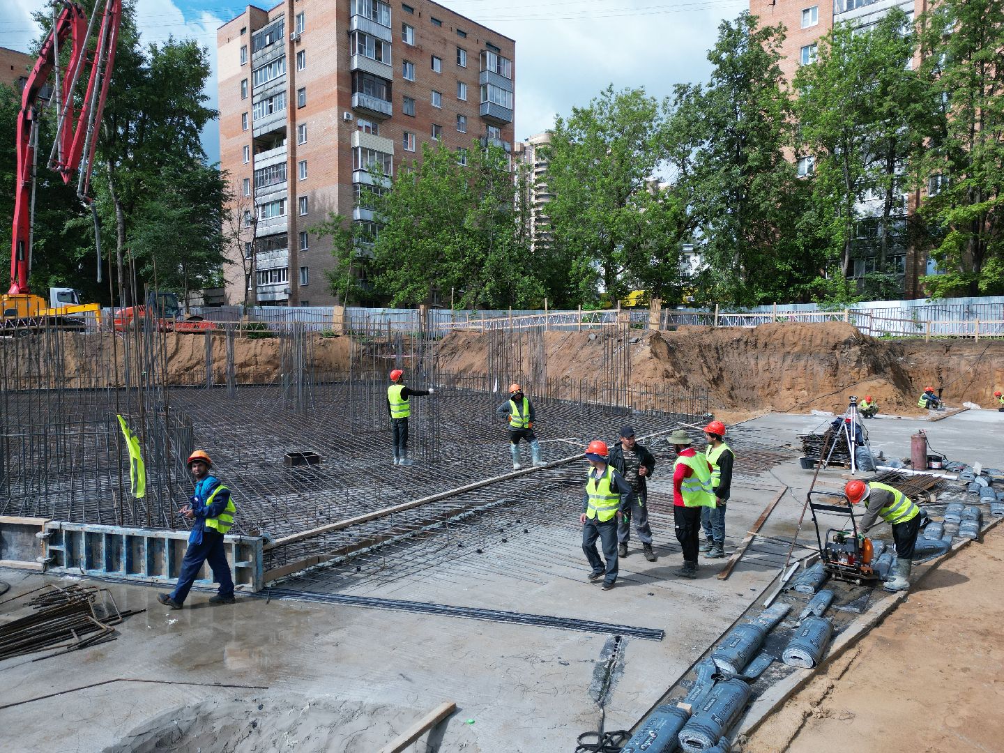 видео с коптера, школа, ремонт,