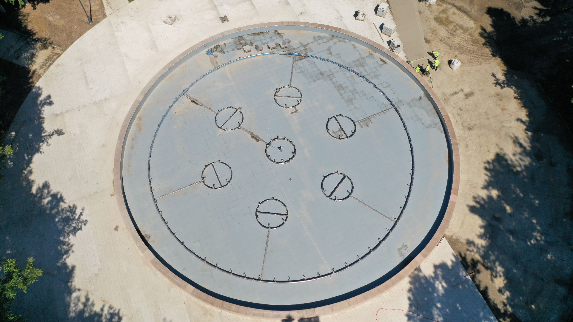 видео с коптера, Коломна, благоустройство, парк,