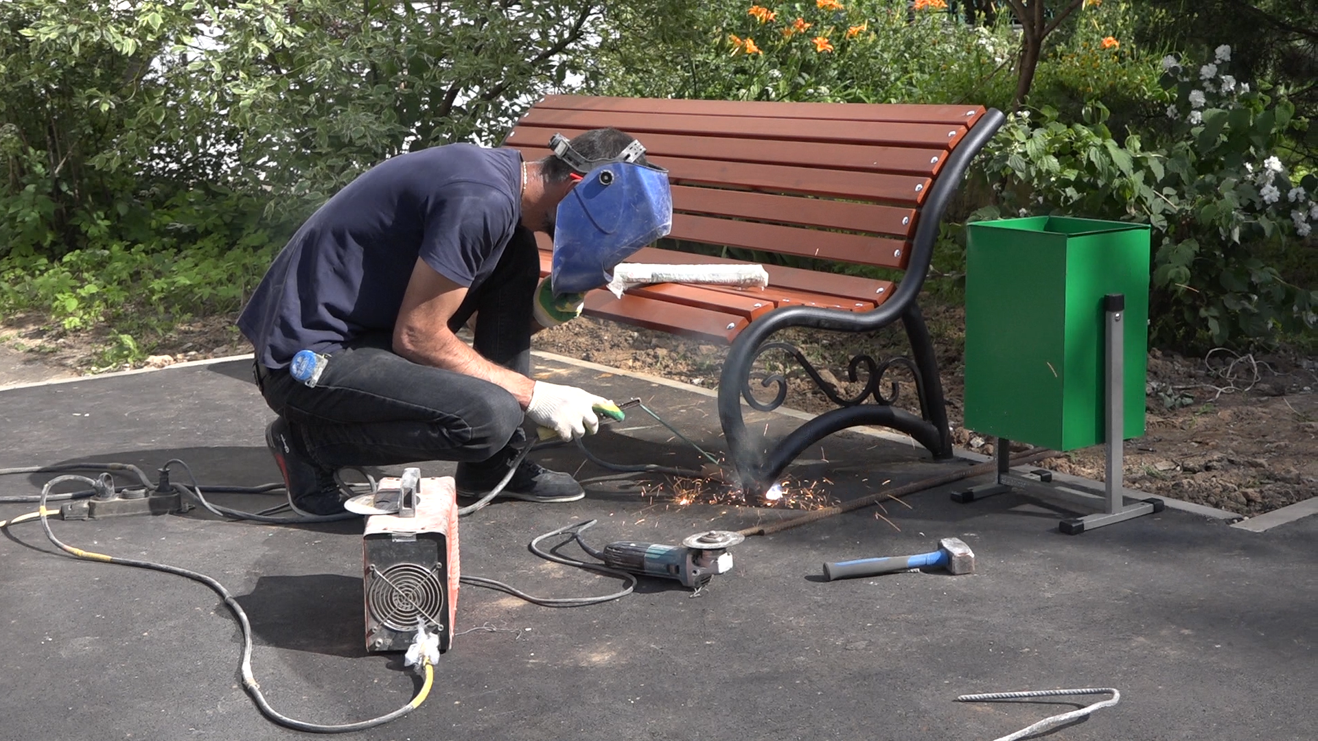 благоустройство дворовой территории, власиха мкр спортивный, власиха ремонт дорог, власиха благоустройство, ул Машла Жукова Власиха,