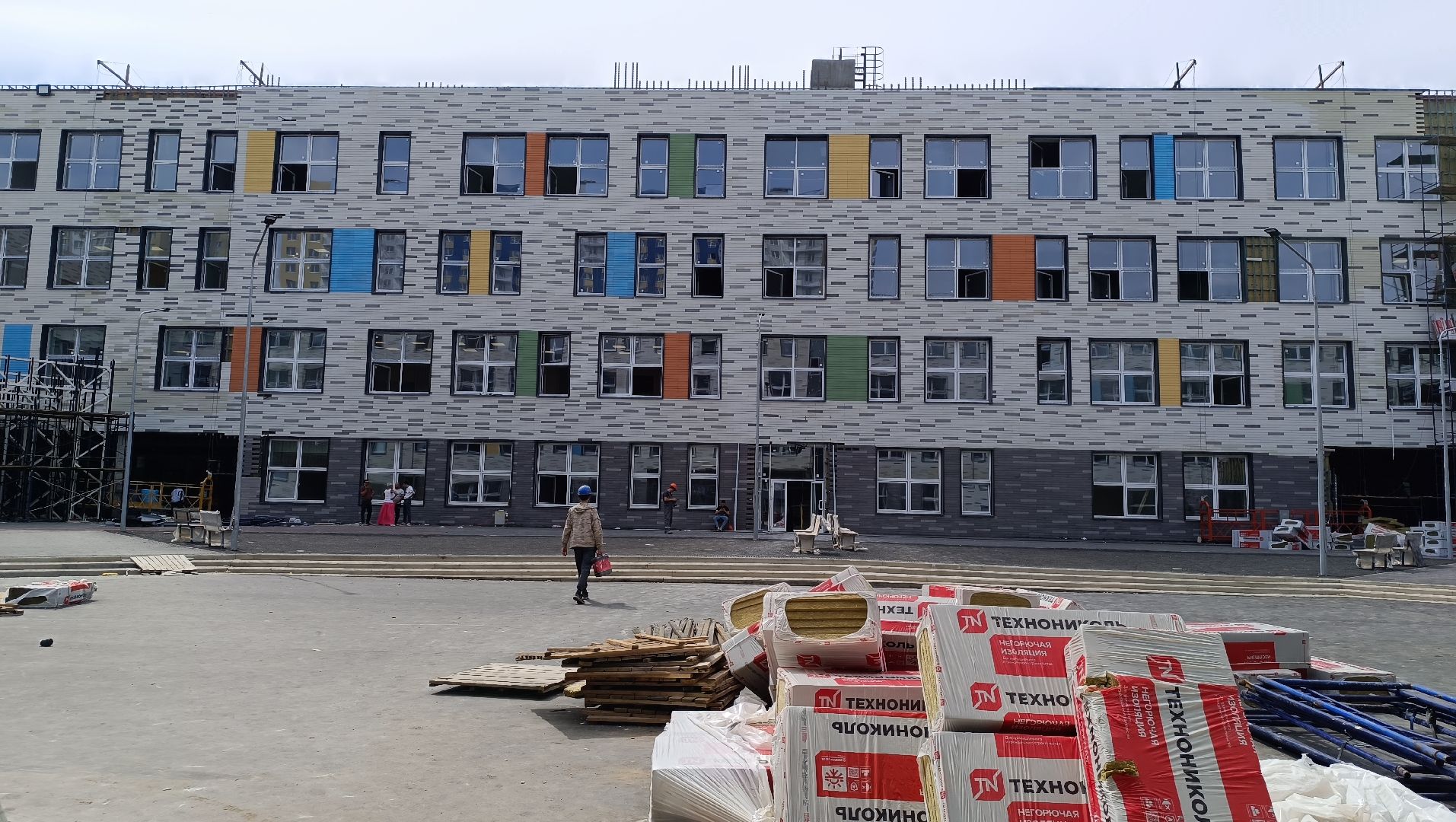 строительство, лицей Авиатика, лобня,