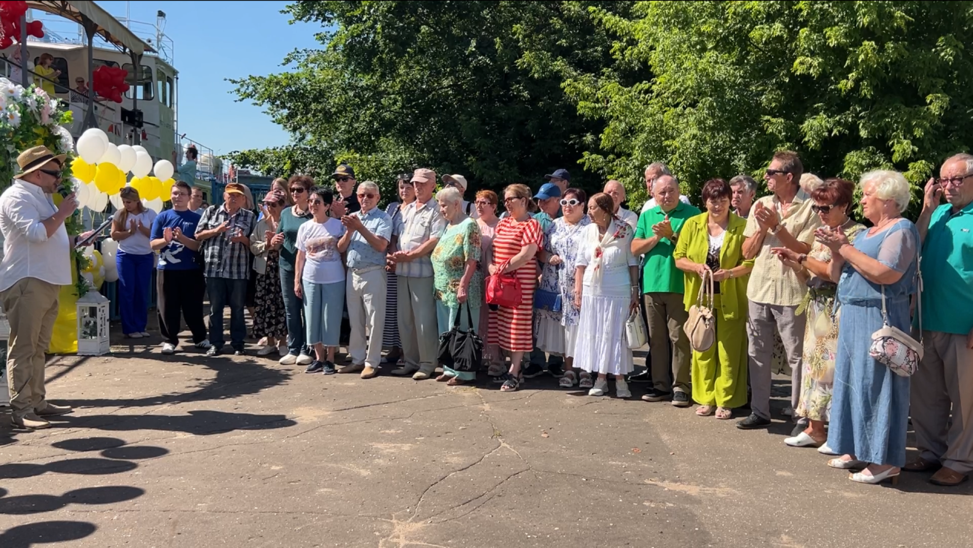 химки, общество, активное долголетие, юбиляры семейной жизни, теплоход, день семьи любви и верности,