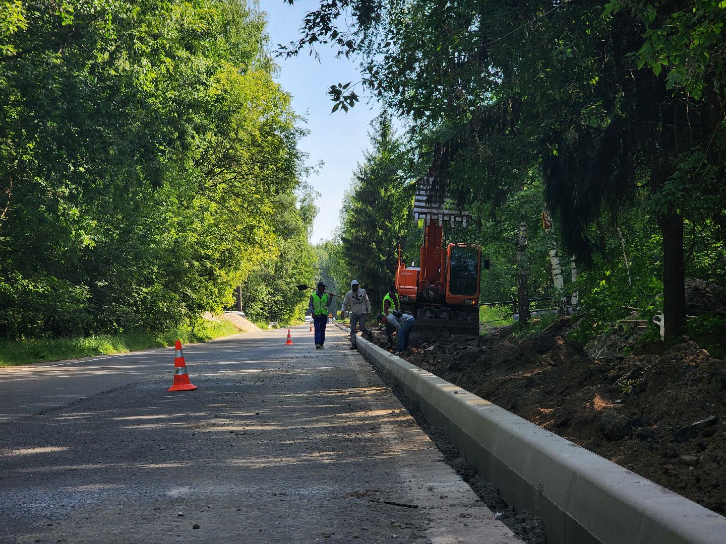 Дубна, Дороги, Строительство тротуара, Дорожная инфраструктура,