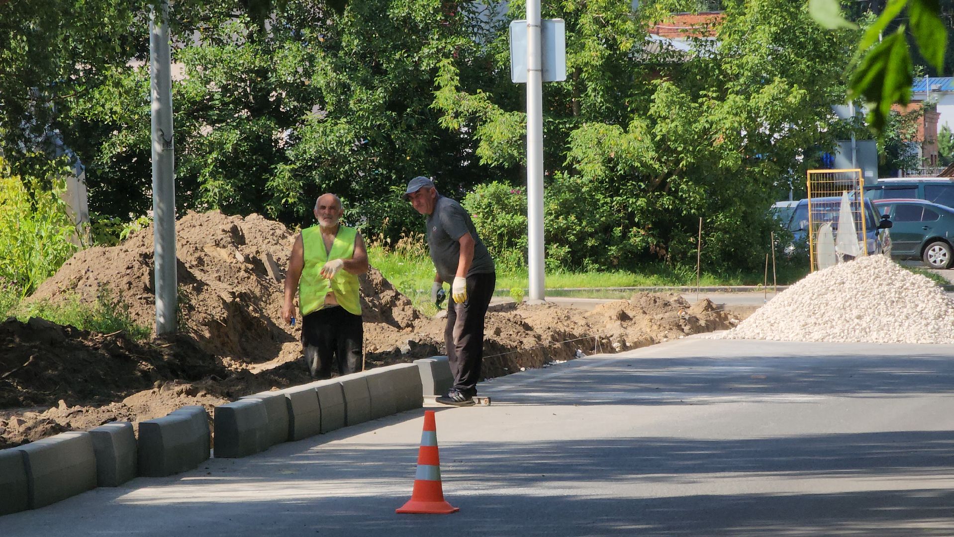 Дубна, Дороги, Строительство тротуара, Дорожная инфраструктура,