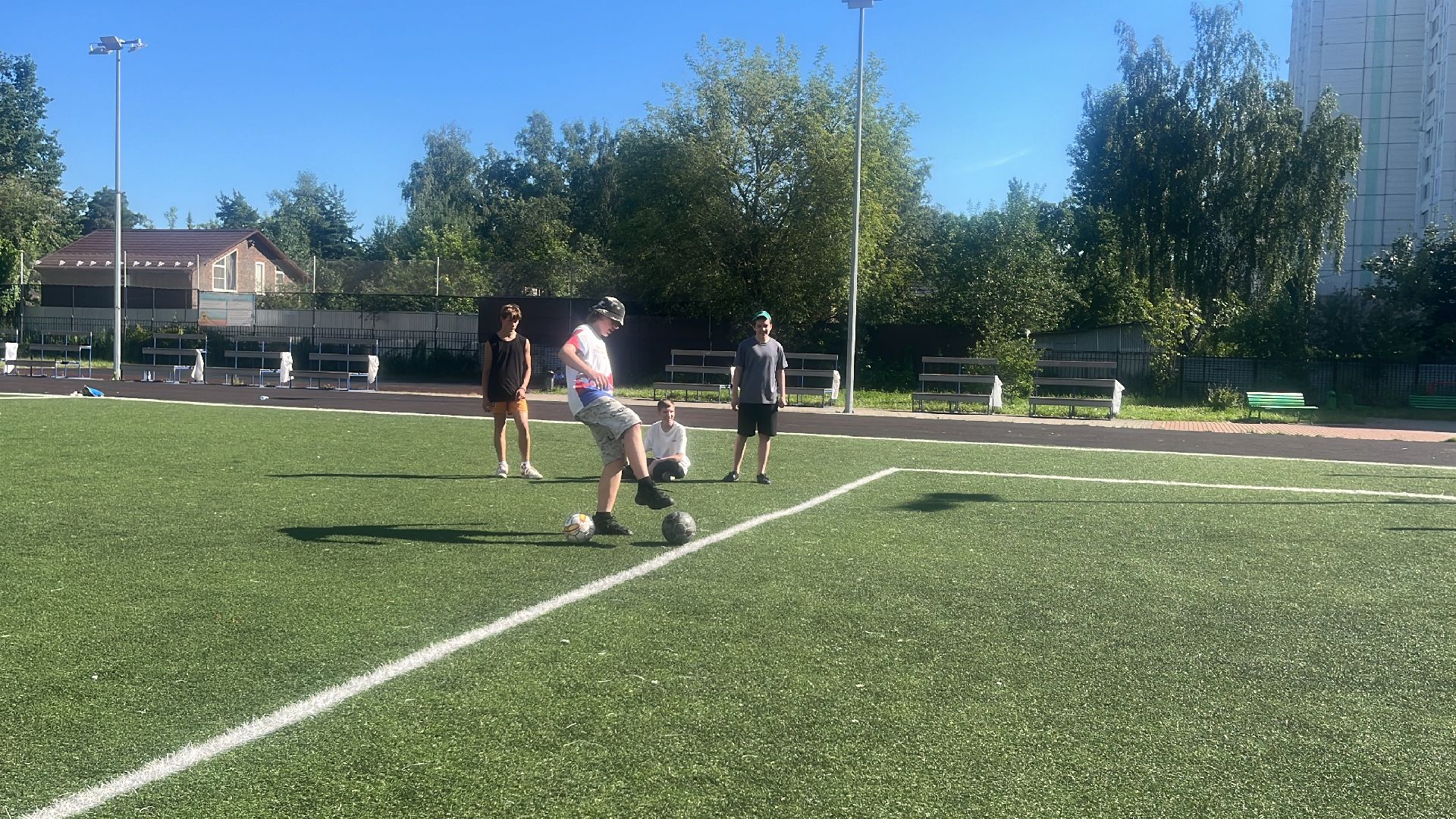 футбол, матч, футбольный матч, волонтеры, эколагерь,