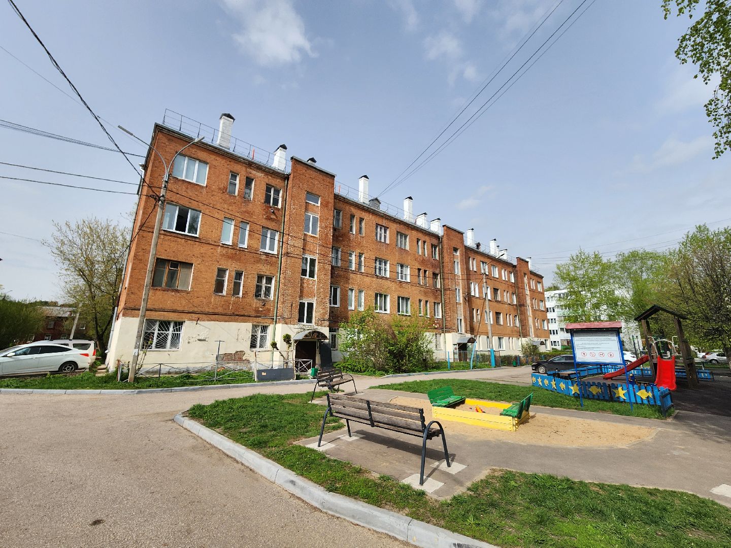 серпухов, капитальный ремонт мкд, ремонт фасада дома, жкх, улица красный текстильщик,