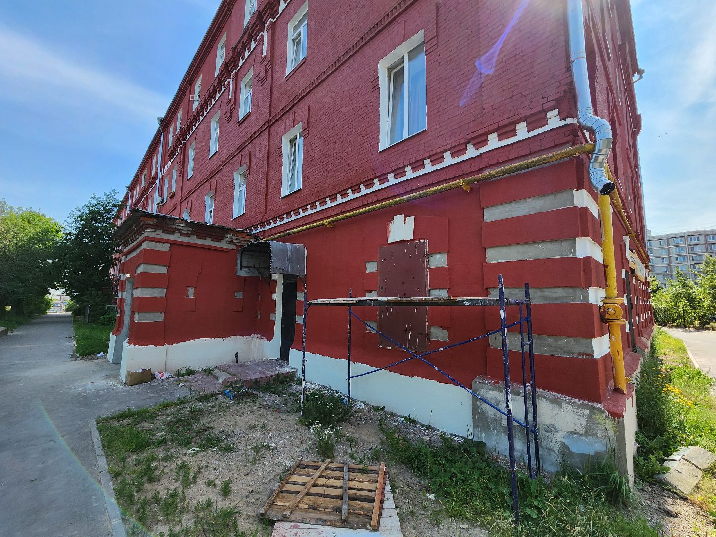 серпухов, капитальный ремонт мкд, ремонт фасада дома, жкх, улица красный текстильщик,