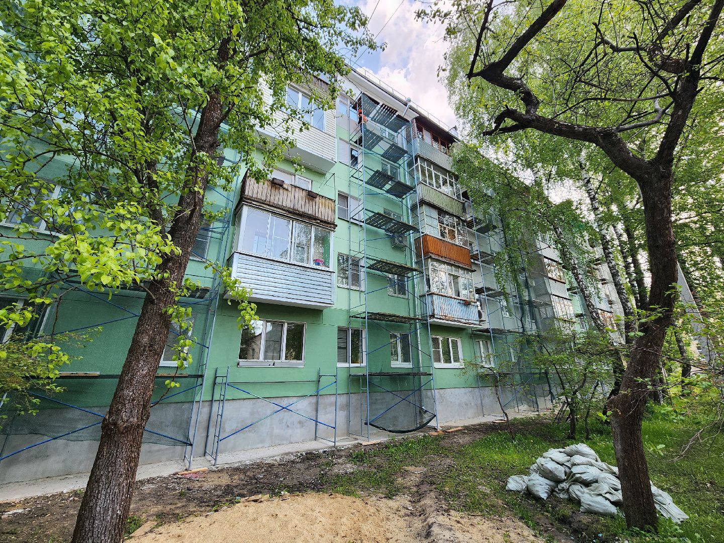 серпухов, капитальный ремонт мкд, ремонт фасада дома, жкх, улица красный текстильщик,