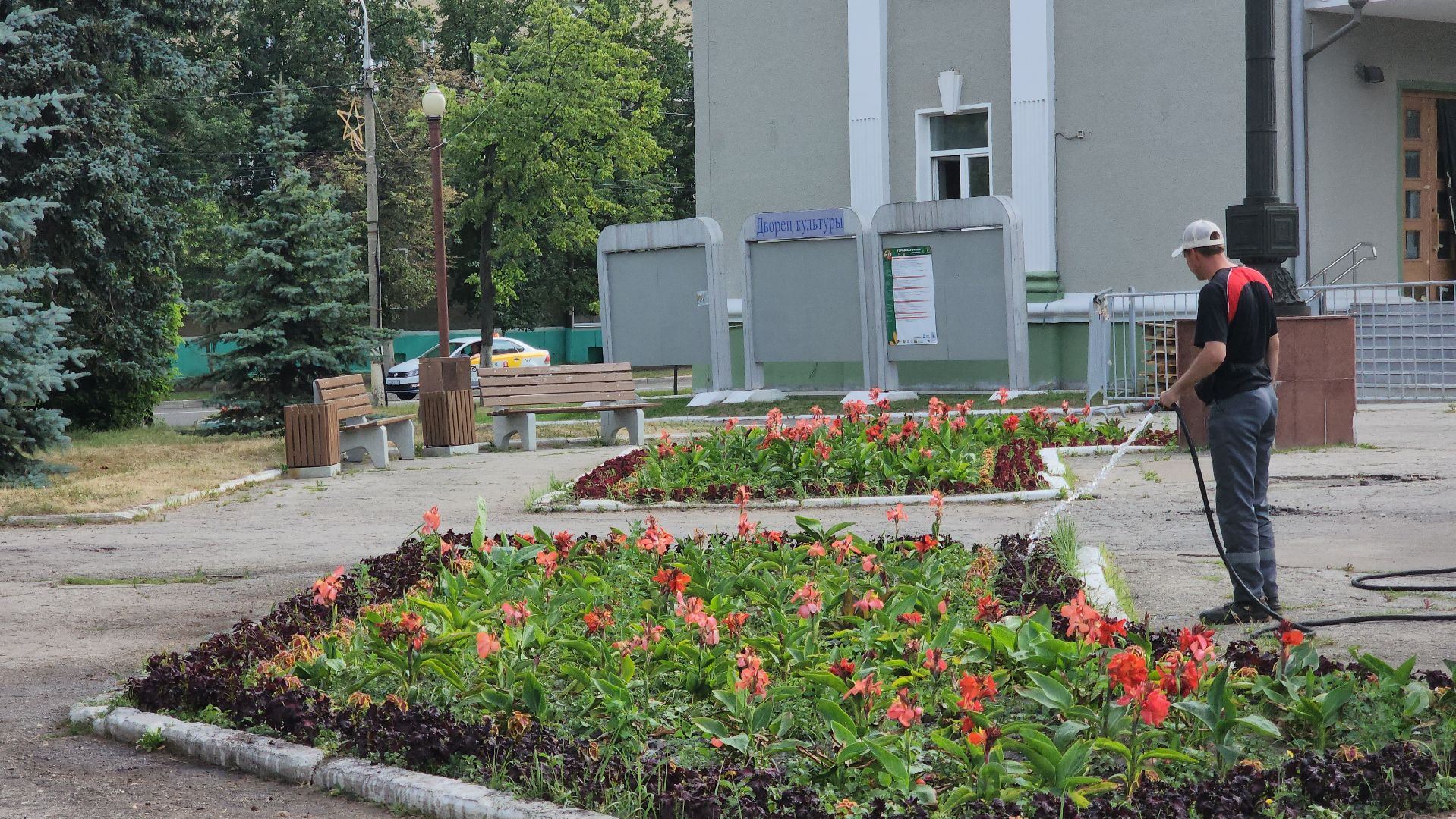 ступино, Полив цветов, комфортная городская среда,