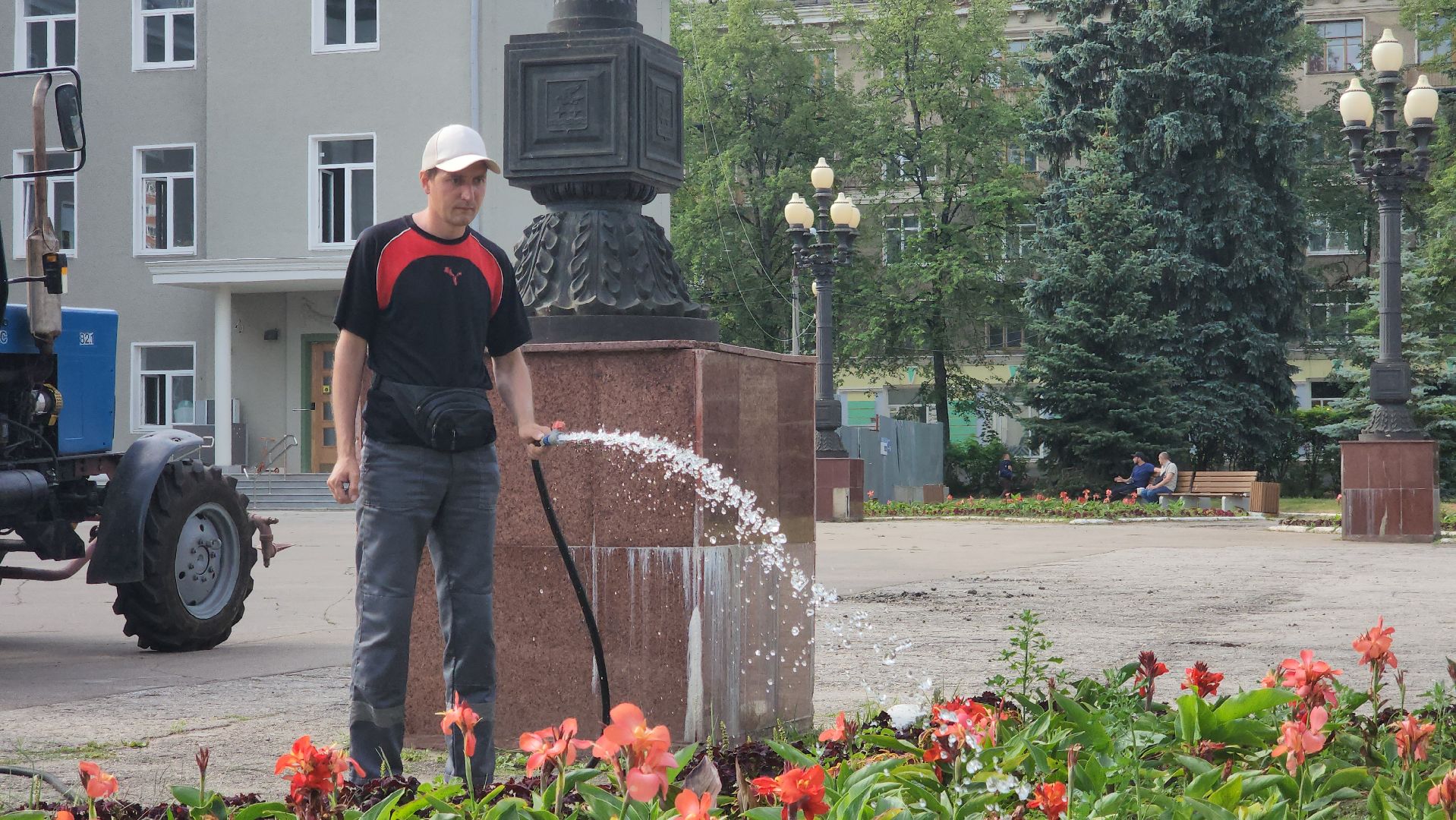 ступино, Полив цветов, комфортная городская среда,