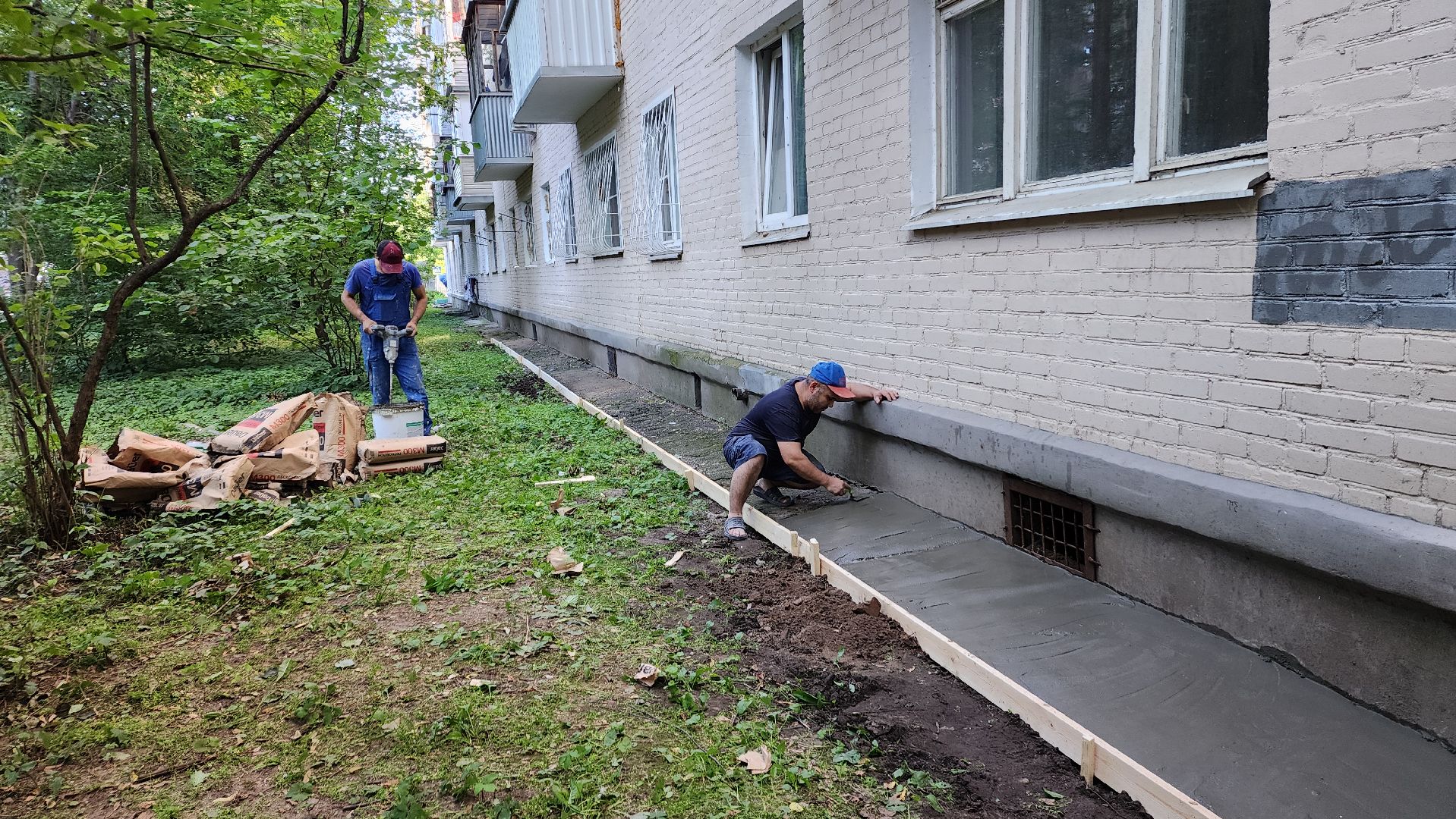 пушкино, отмостка, мкд, ремонт дома, жкх, жкх и благоустройство,