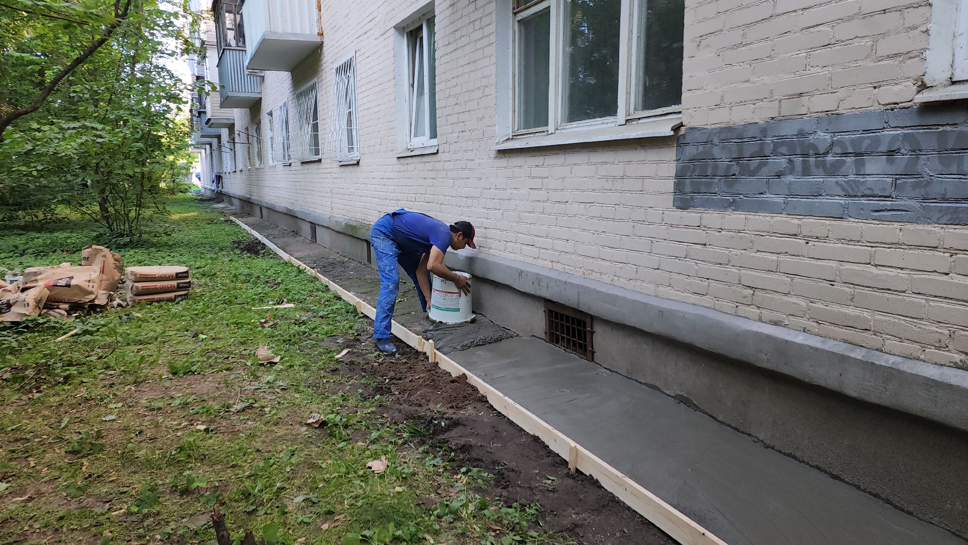 пушкино, отмостка, мкд, ремонт дома, жкх, жкх и благоустройство,