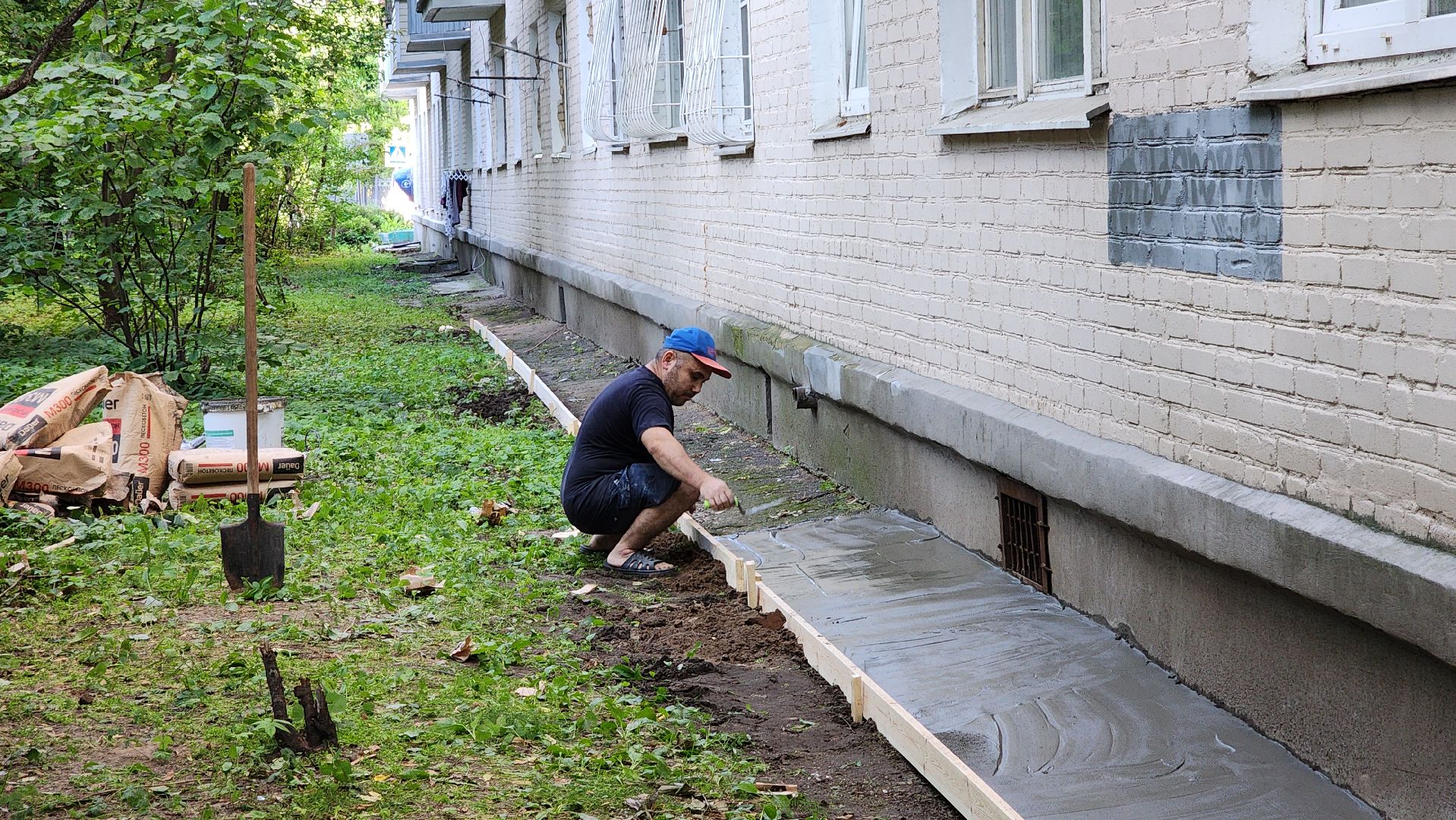 пушкино, отмостка, мкд, ремонт дома, жкх, жкх и благоустройство,