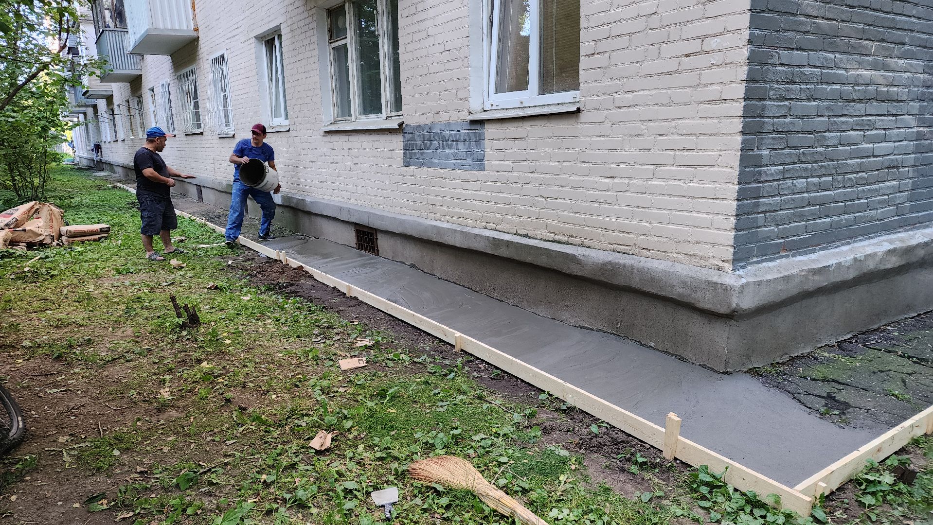 пушкино, отмостка, мкд, ремонт дома, жкх, жкх и благоустройство,