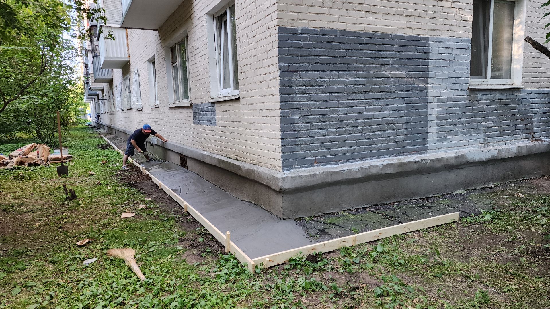 пушкино, отмостка, мкд, ремонт дома, жкх, жкх и благоустройство,