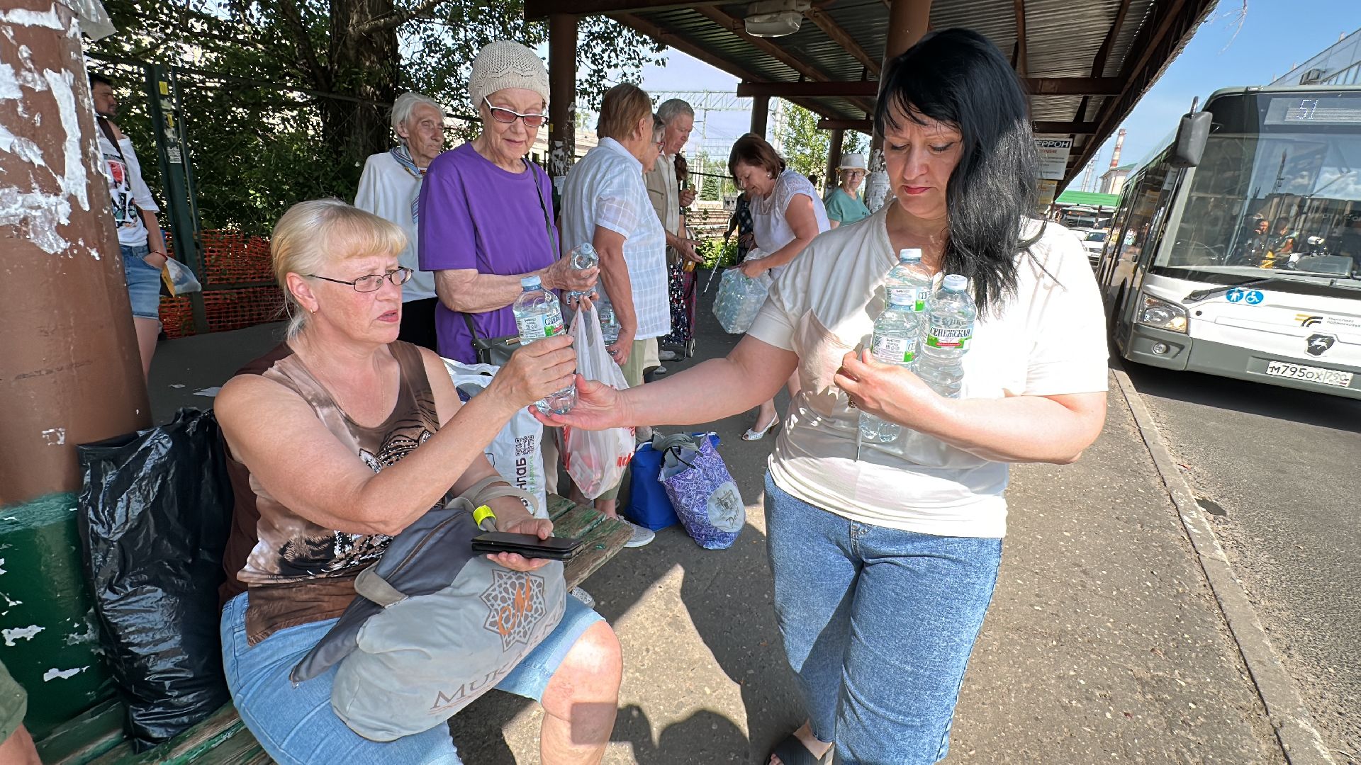 Клин, общество, транспорт, Подмосковье, жаркая погода,