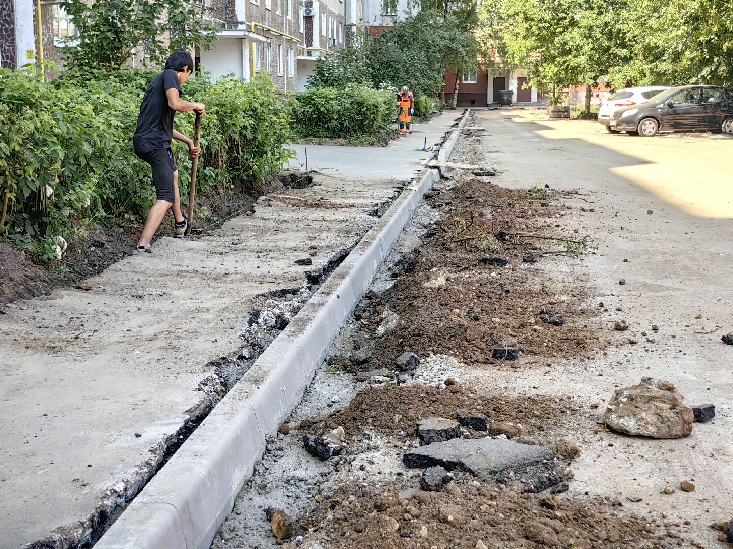 ремонт дорог, благоустройство, детская площадка, тротуар, щёлково,