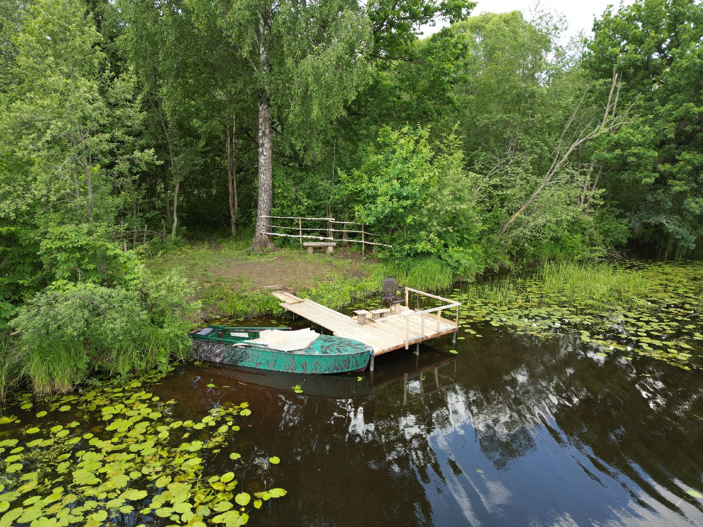 видео с коптера, талдом, благоустройство, мост,