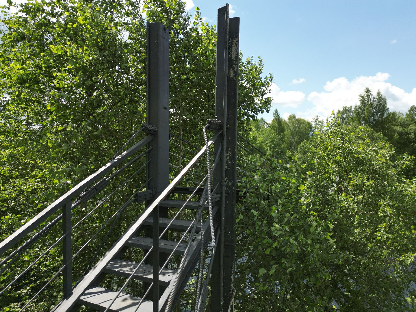 видео с коптера, талдом, благоустройство, мост,