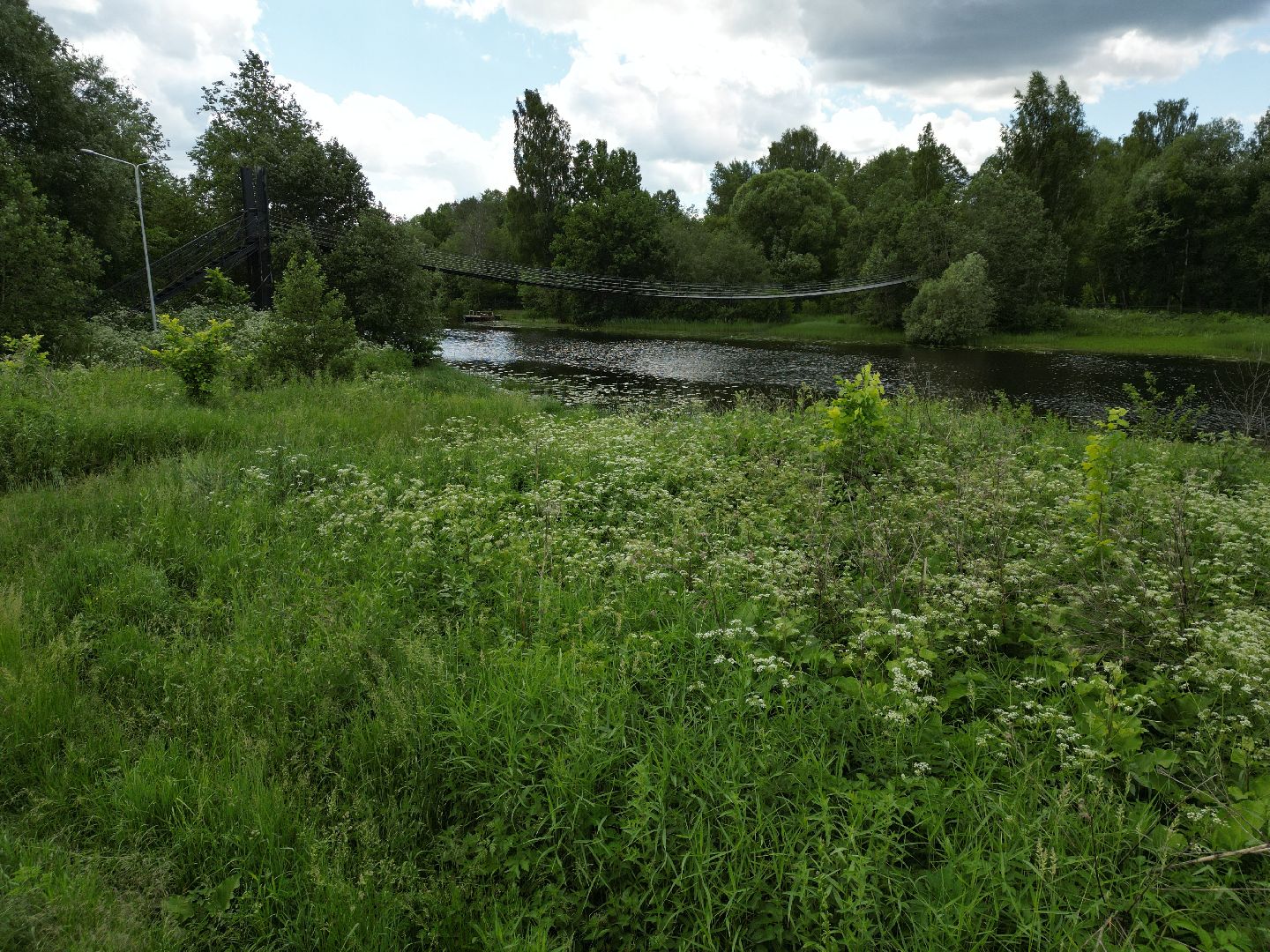 видео с коптера, талдом, благоустройство, мост,