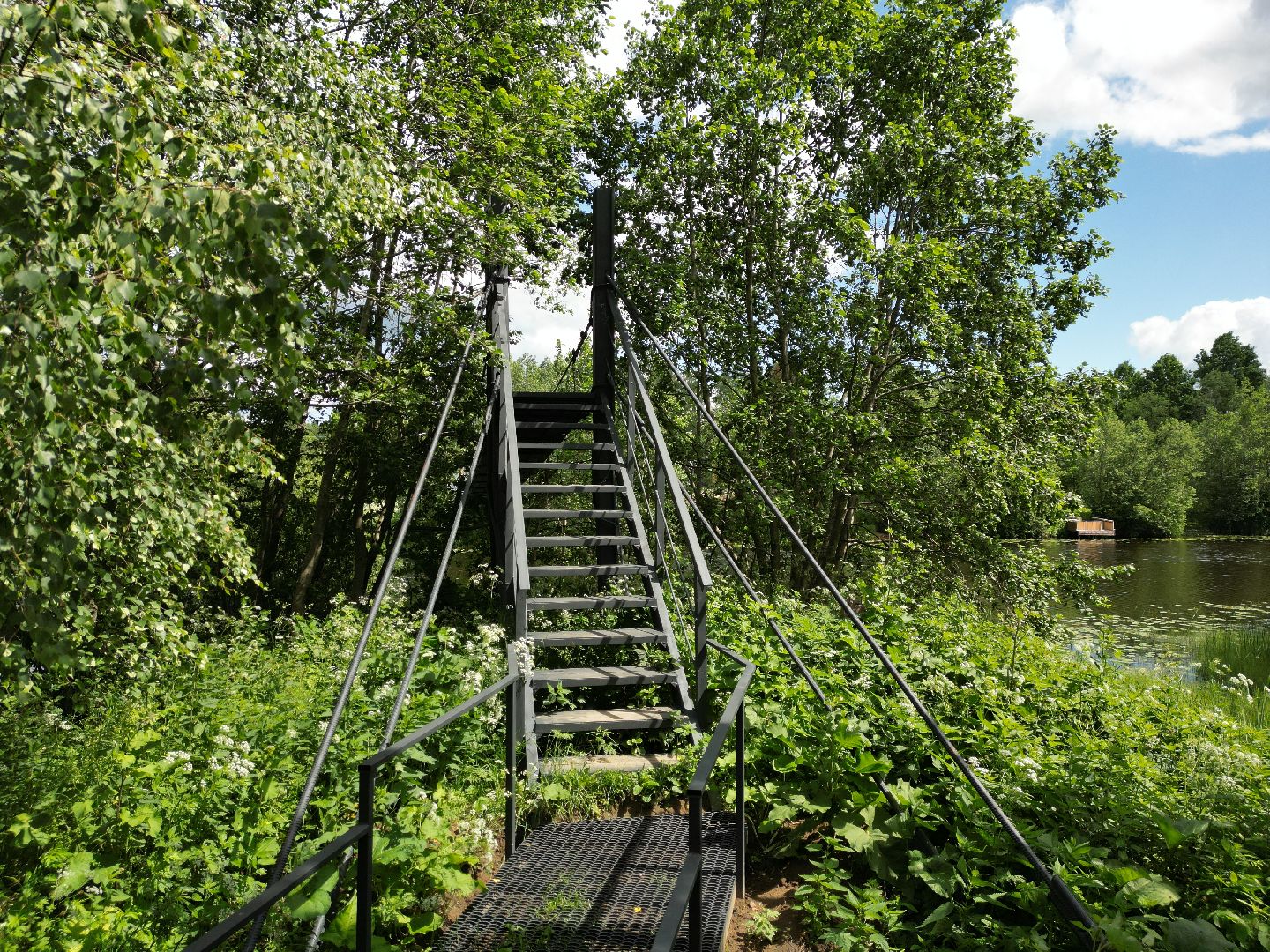видео с коптера, талдом, благоустройство, мост,