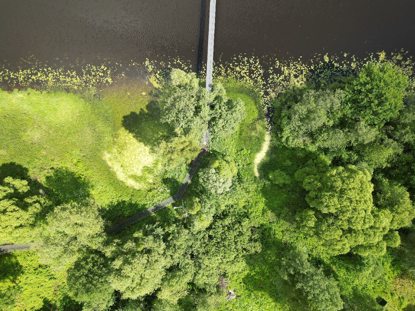 видео с коптера, талдом, благоустройство, мост,