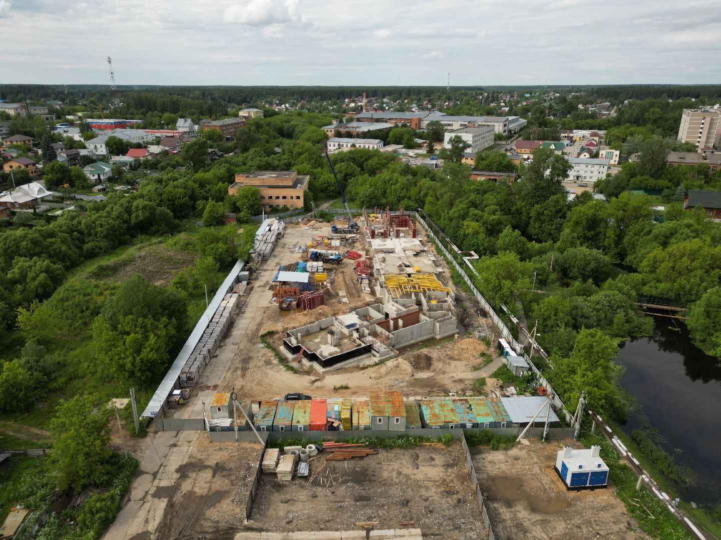 видео с коптера, талдом, вербилки, расселение аварийного жилья,