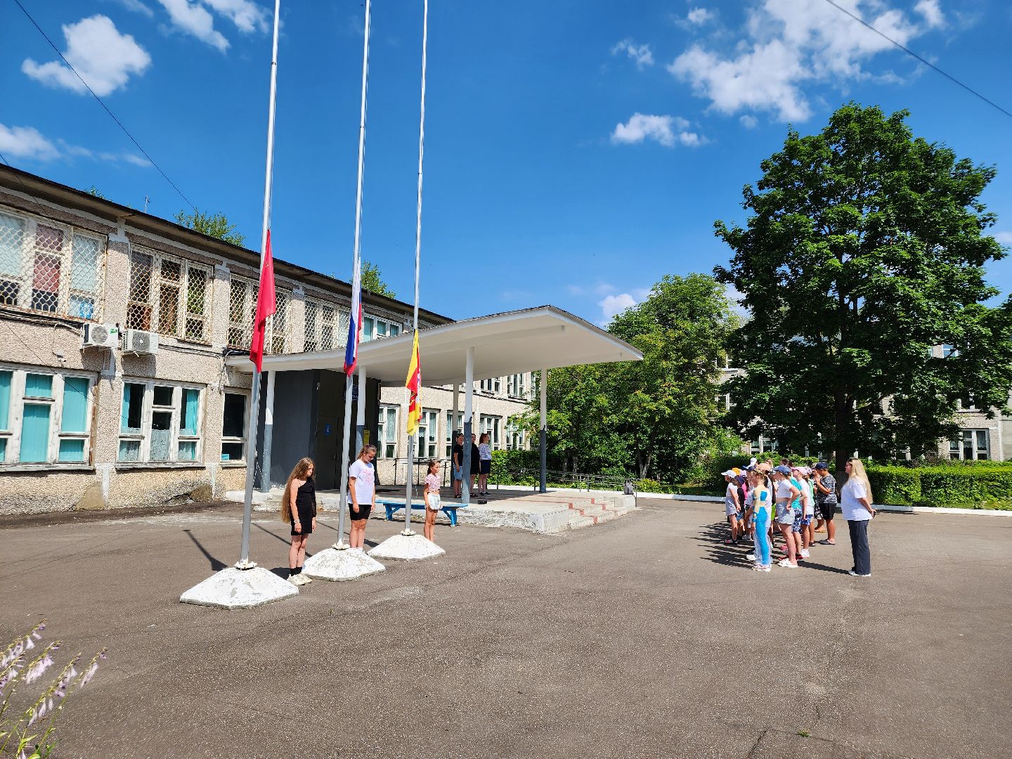 егорьевск, дети, лагерь, лето, линейка, отдых,