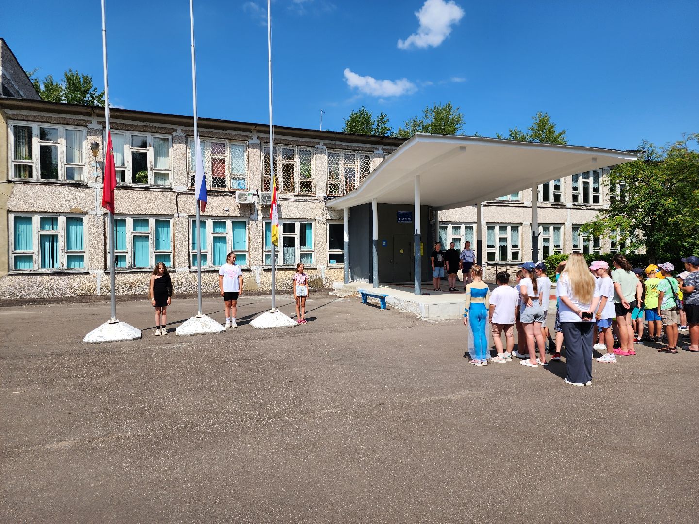 егорьевск, дети, лагерь, лето, линейка, отдых,