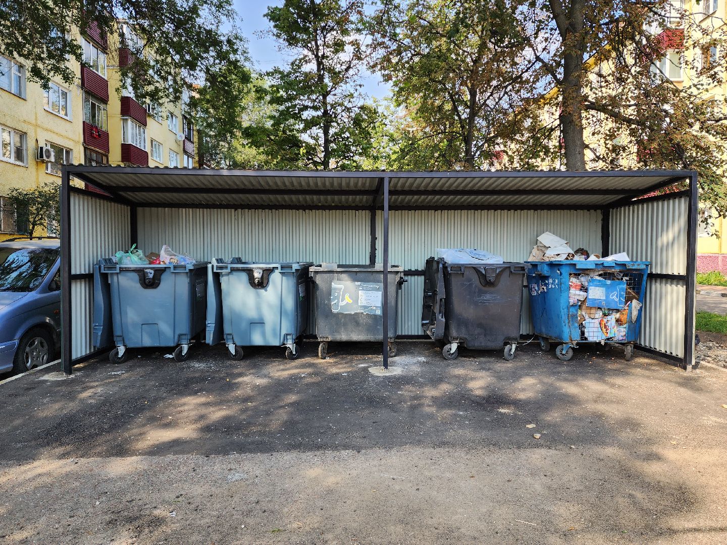 раменское, благоустройство, модернизация контейнерных площадок, Бронницкая 19-21,