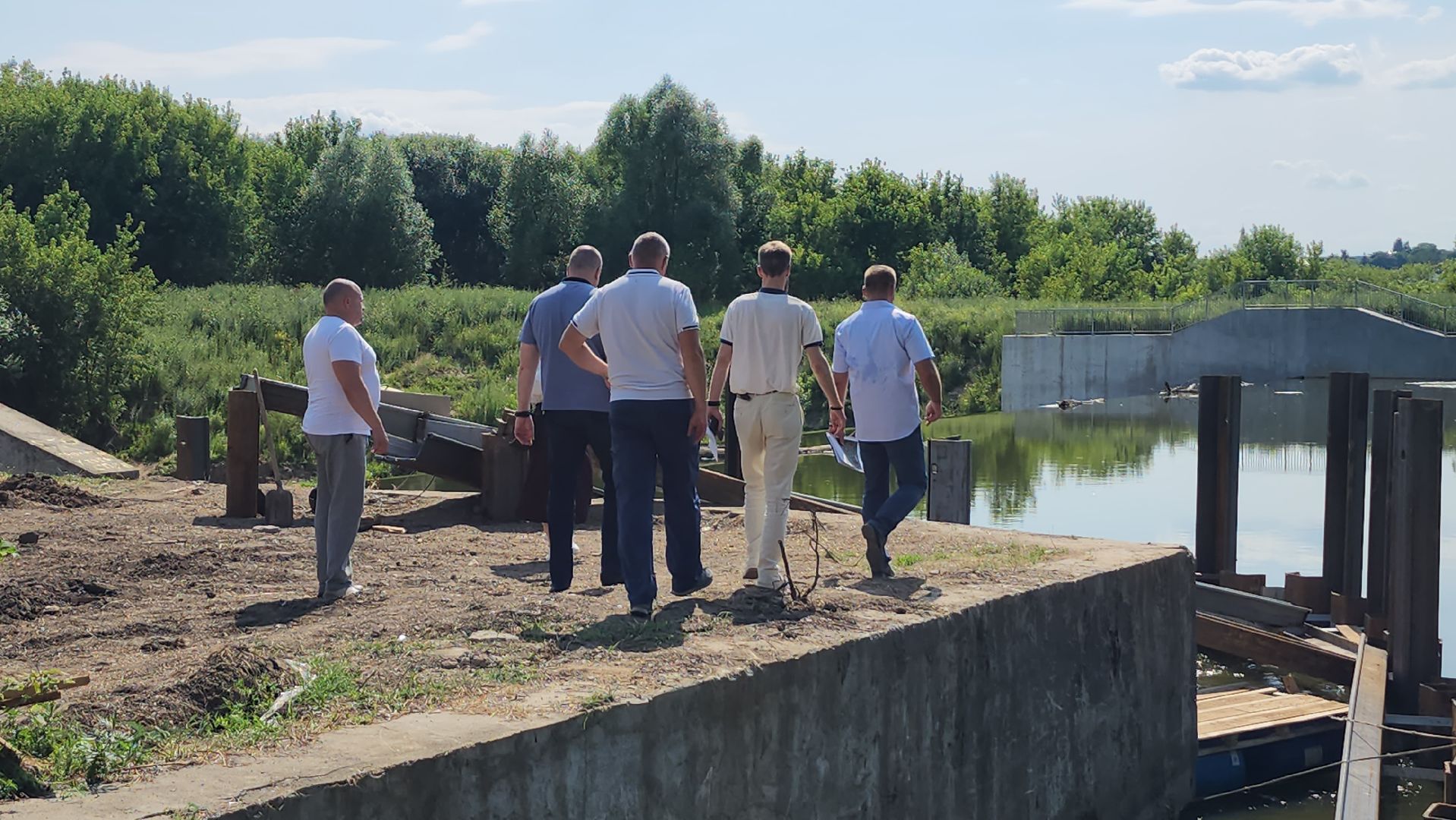 серпухов, плотина, река нара, реконструкция плотины, глава городского округа, рабочий выезд,