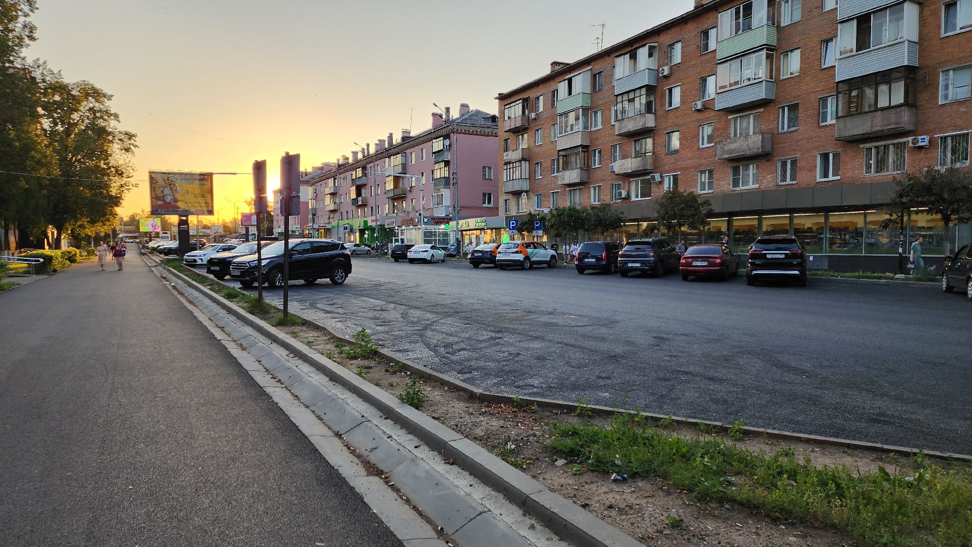 пушкино, проспект, дорожный ремонт, асфальтирование дорог, разметка дороги,