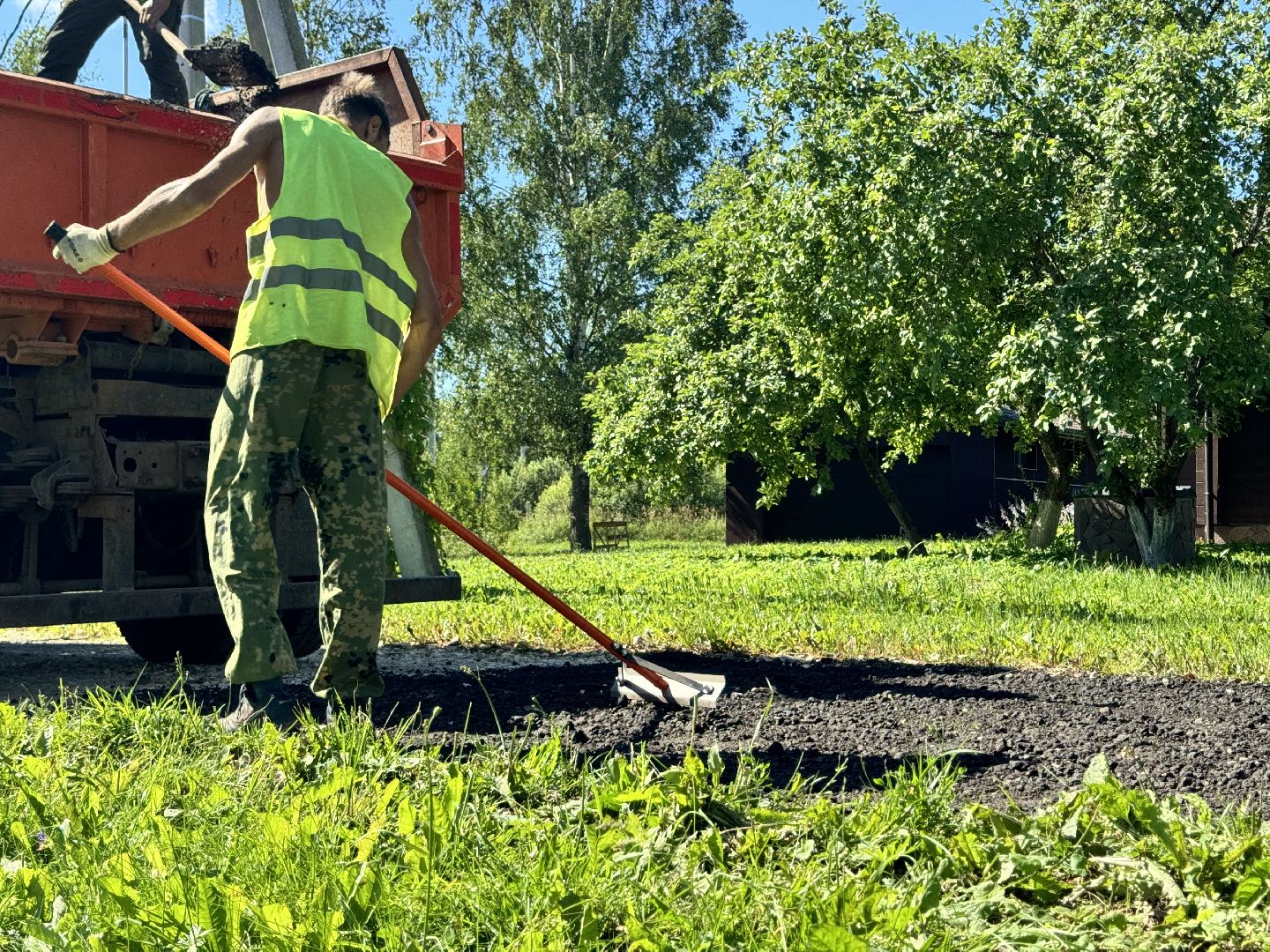 шаховская, ямочный ремонт, коммунальные служба,